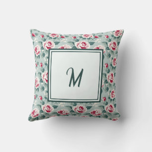 Elegant Personalised Stylish Romantic Floral Chic Cushion