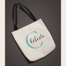 Elegant Personalised Teal Initial Name