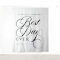 Elegant Personalised Wedding "Best Day Ever" Sign