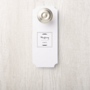 Elegant Personalised Wedding  Custom Modern Gift Door Hanger