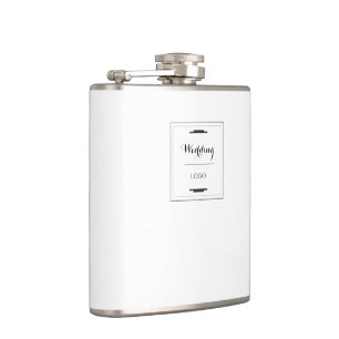 Elegant Personalised Wedding  Custom Modern Gift Hip Flask