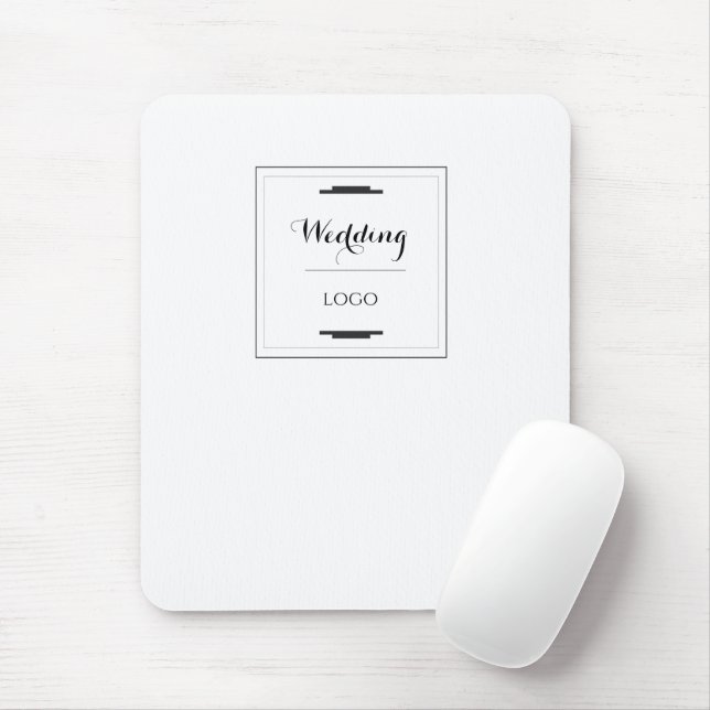 Elegant Personalised Wedding  Custom Modern Gift Mouse Pad (With Mouse)