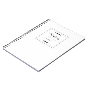 Elegant Personalised Wedding  Custom Modern Gift Notebook