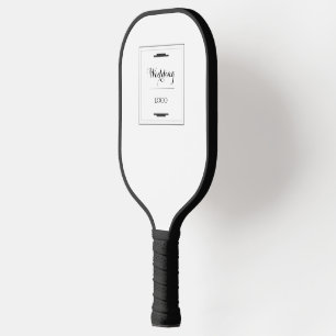 Elegant Personalised Wedding Custom Modern Gift Pickleball Paddle