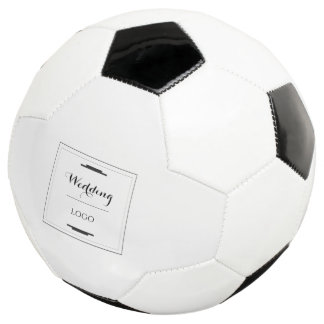 Elegant Personalised Wedding  Custom Modern Gift Soccer Ball