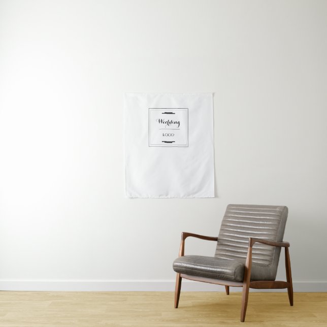 Elegant Personalised Wedding  Custom Modern Gift Tapestry (In Situ)