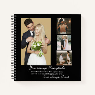 Elegant Personalised Wedding Day Photo Collage  Notebook