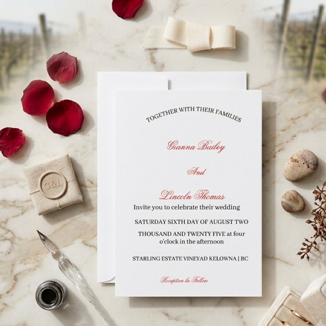 Elegant Personalised Wedding Invitation Card (Creator Uploaded)
