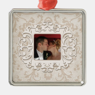 Elegant Personalised Wedding Picture Metal Tree Decoration