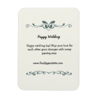 elegant personalised wedding welcom