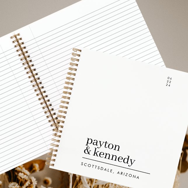Elegant Personalised With Name Wedding Event Plan Notebook (Creator Uploaded)