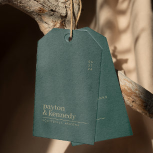 Elegant Personalised With Name Wedding Thank You Gift Tags
