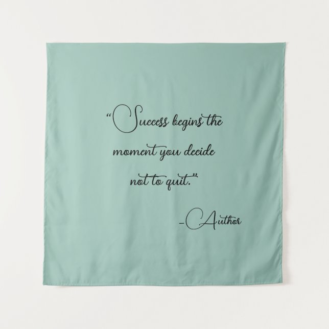Elegant Personalised Your Favourite Quote   Tapestry (Front)