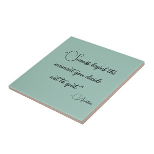 Elegant Personalised Your Favourite Quote Tile