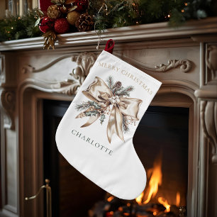 Elegant Personalized Christmas Stocking