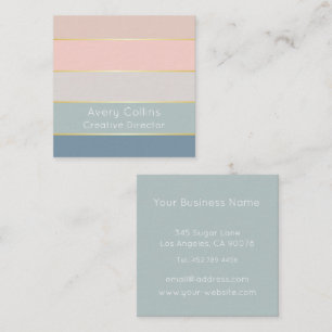 Elegant Personalized Colorblock Business Card