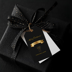 Elegant Personalized Merry Christmas Gift Tags
