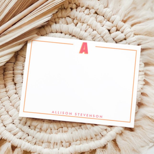 Elegant Personalized Monogram 3D Letter A Initial  Card (Creator Uploaded)