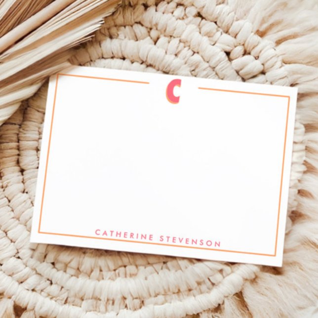 Elegant Personalized Monogram 3D Letter C Initial  Card (Creator Uploaded)