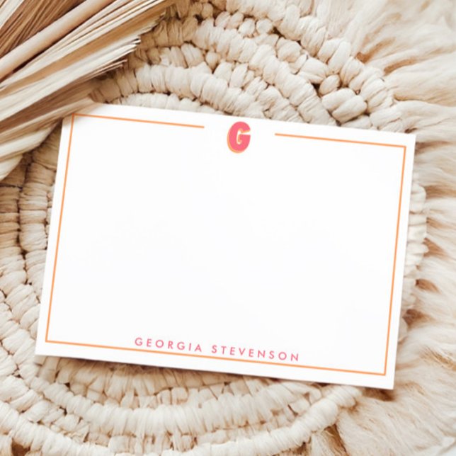 Elegant Personalized Monogram 3D Letter G Initial  Card (Creator Uploaded)