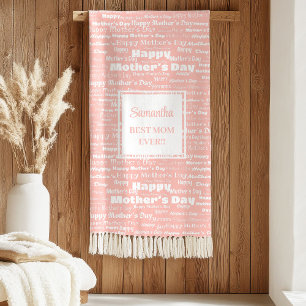 Elegant Personalized Mother’s Day Gift Blanket