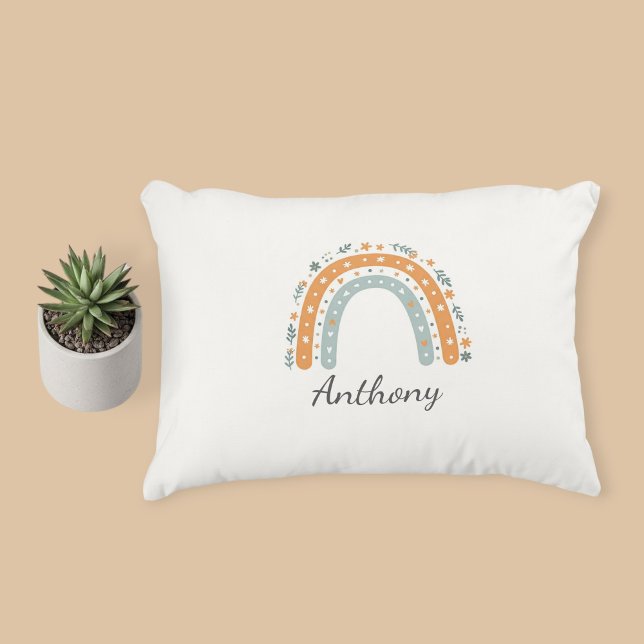 Elegant Personalized Rainbow Pillowcase  Decorative Cushion (Creator Uploaded)