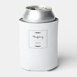 Elegant Personalized Wedding  Custom Modern Gift Can Cooler