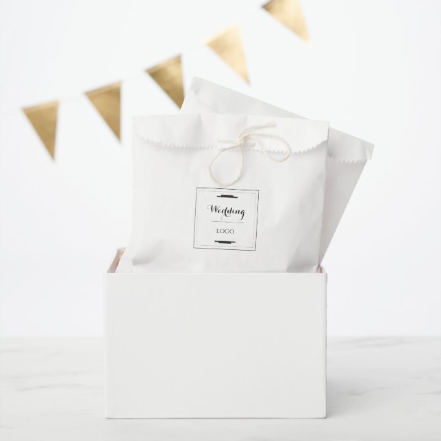 Elegant Personalized Wedding  Custom Modern Gift Favour Bags (Party)