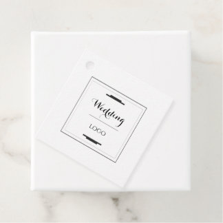 Elegant Personalized Wedding  Custom Modern Gift Favour Tags