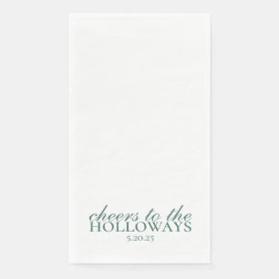 Elegant Personalized Wedding Guest Towels Napkin