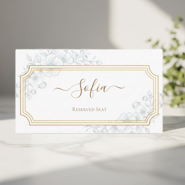 Elegant personalized wedding placeholder place card (Creator Uploaded)