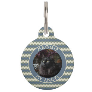 Elegant Pet Appreciation Gift Chevron Motif Tag