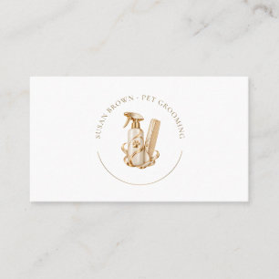 Elegant Pet Grooming Business Card