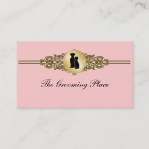 Elegant Pet Grooming Business Cards