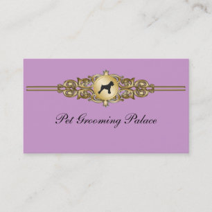 Elegant Pet Grooming Business Cards
