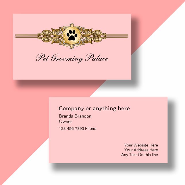 Elegant Pet Grooming Business Cards (Creator Uploaded)