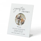 Elegant Pet Signature Drinks Wedding Bar