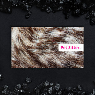 Elegant Pet Sitting Business Cards Modern Trendy