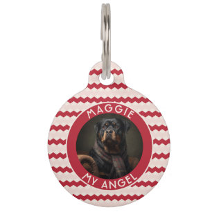 Elegant Pet Themed Gift Chevron Geometry Tag