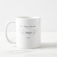 Elegant PhD Grey Silver Graduation
