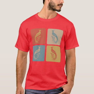 Elegant pheasant bird vintage design girl T-Shirt