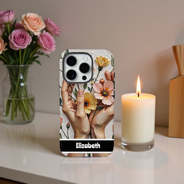 Elegant Phone Case Featuring Floral Hands (Creator Uploaded)