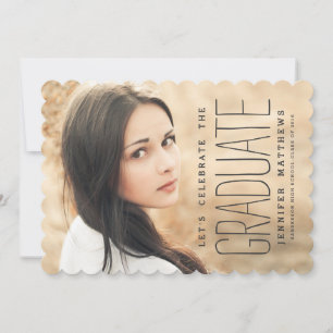 Elegant Photo 2016 Graduation Party Invitation