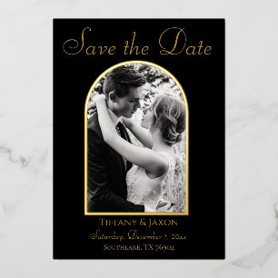 Elegant Photo Arch Save the Date Real