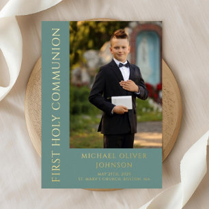 Elegant Photo Boy First Communion
