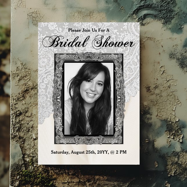 Elegant Photo Bridal Shower Invitation (Creator Uploaded)