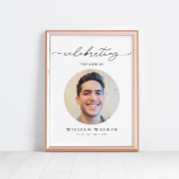 Elegant Photo Celebration Of Life Welcome