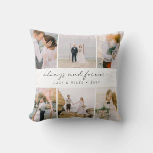 Elegant Photo Collage Cushion