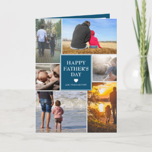 Elegant Photo Collage Happy's Day Card