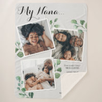 Elegant Photo Collage Quote Grandma Grandchildren